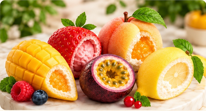 Dolci & Glace Studio fruit-shaped desserts